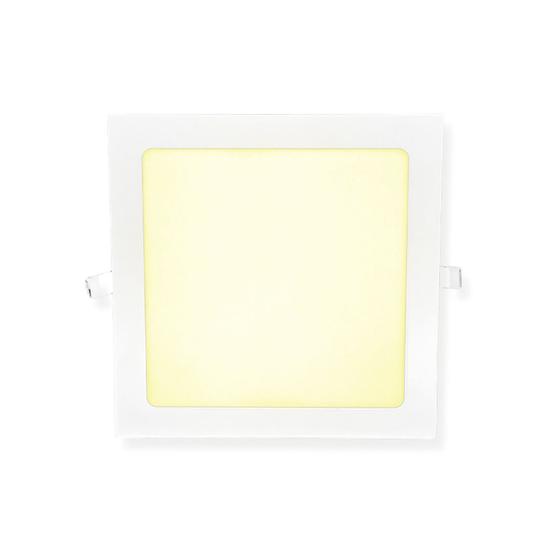 Imagem de Painel Plafon de Led de Embutir 24w Quadrado 30x30cm Amarela Moderno 