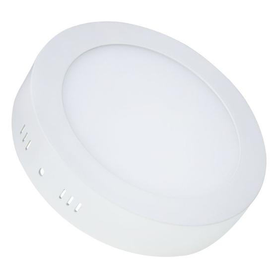 Painel Plafon Led 12w Sobrepor Redondo 6500K Branco Frio Decoração Casa Loja Iluminação Residencial Teto Menor preço em Painel Plafon Led 12w Sobrepor Redondo 6500K Branco Frio Decoração Casa Loja Iluminação Residencial Teto