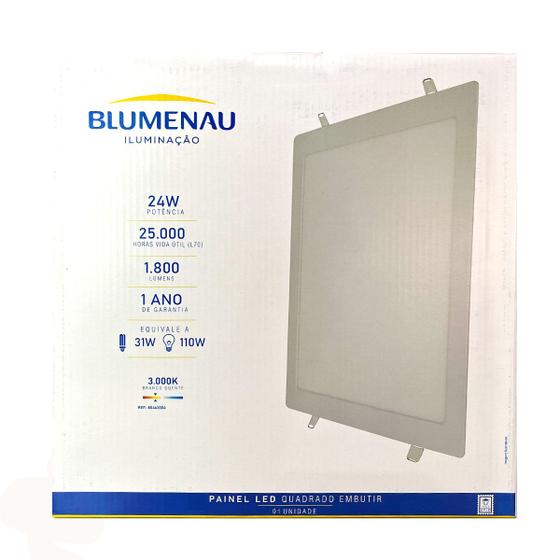 Imagem de Painel Plafon Led Embutir 29,2X29,2cm 24W 3000K Bivolt - Blumenau - 80463004