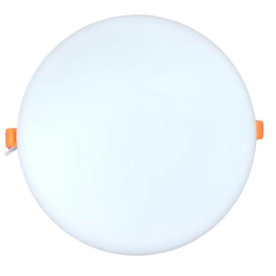 Painel plafon led luminária borda infinita redondo 32w branco frio