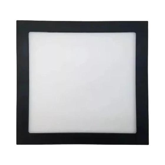 Painel Plafon LED Quadrado Embutir Preta Tramontina Imagem de Painel Plafon LED Quadrado Embutir Preta Tramontina