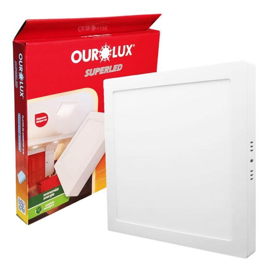 Imagem de Painel Plafon Led Sobrepor 24W Quadrado 30Cm Quente