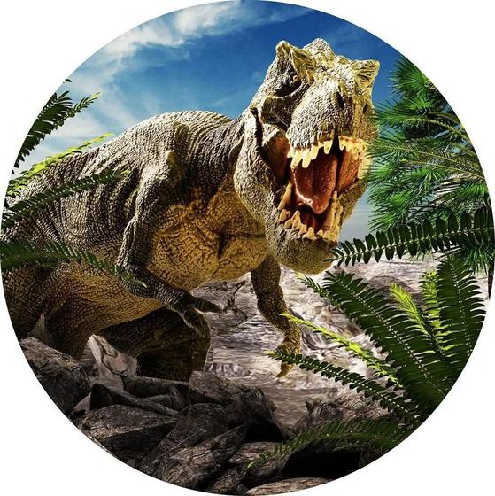 Imagem de Painel Redondo 3D Sublimado Dinossauro Frd-1035