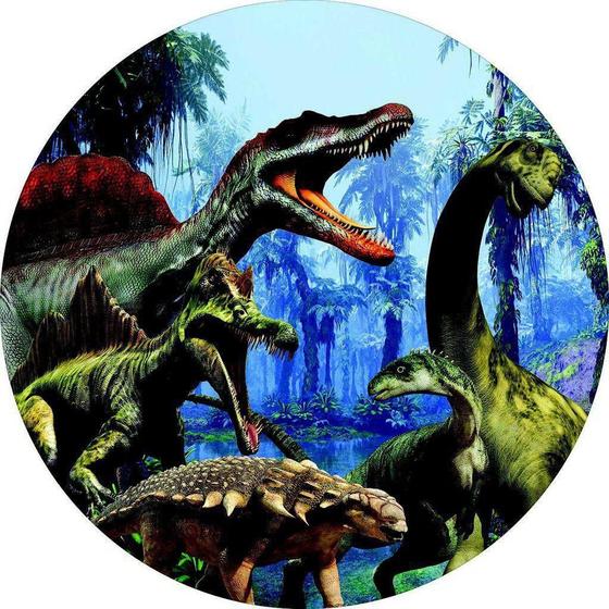 Imagem de Painel Redondo 3D Sublimado Dinossauro Frd-4928