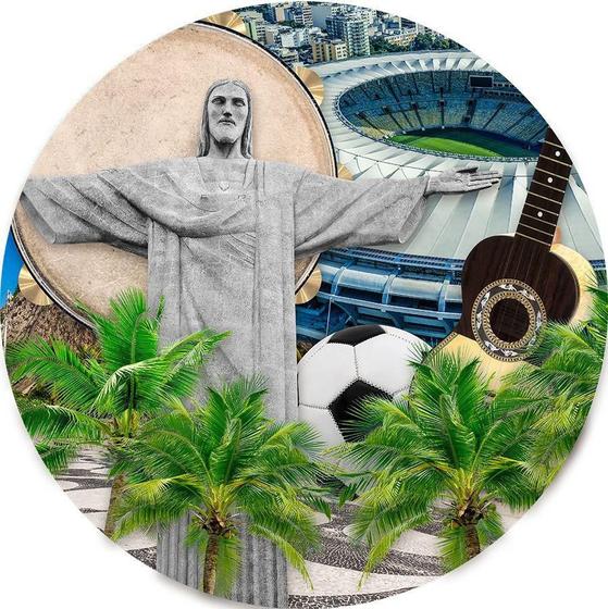 Imagem de Painel Redondo 3D Sublimado Rio De Janeiro Frd-5407