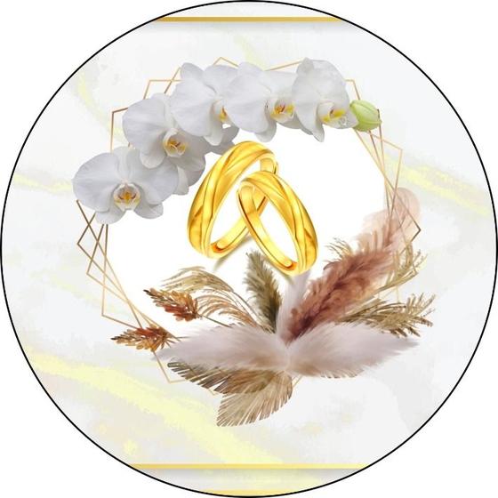 Imagem de Painel Redondo C/ Elástico 1,50m Casamento