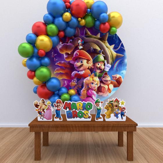 Painel Redondo E Displays Super Mario Bros Filme - IMPAKTO VISUAL Menor preço em Painel Redondo E Displays Super Mario Bros Filme - IMPAKTO VISUAL
