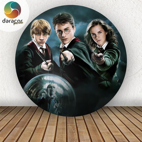 Imagem de Painel Redondo Harry Potter 1,50x1,50 C/Elástico