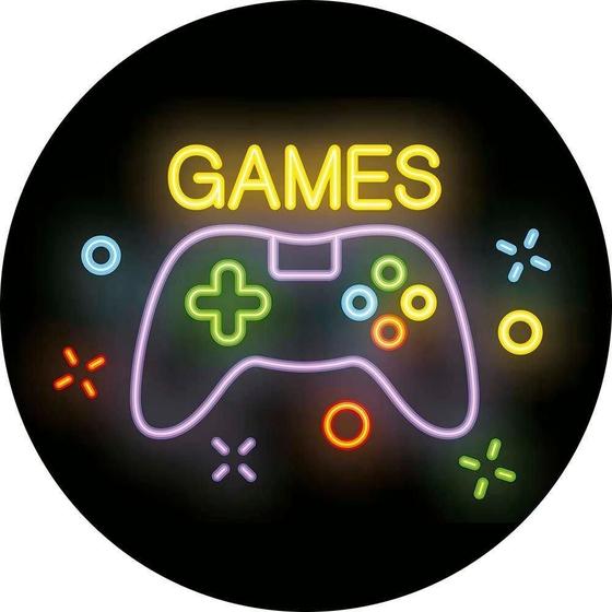 Imagem de Painel Redondo Tecido Sublimado 3D Game Frd-5937