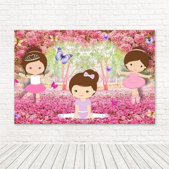 Imagem de Painel Retangular 3D Sublimado Bailarina 2,0X1,5 Frt-4030