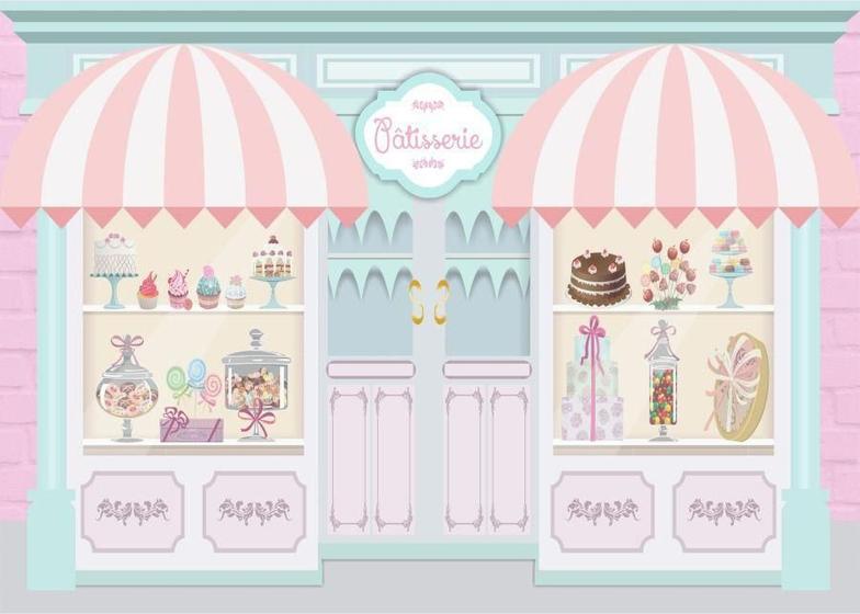 Imagem de Painel Retangular 3D Sublimado Confeitaria 2,0X1,5 Frt-2196