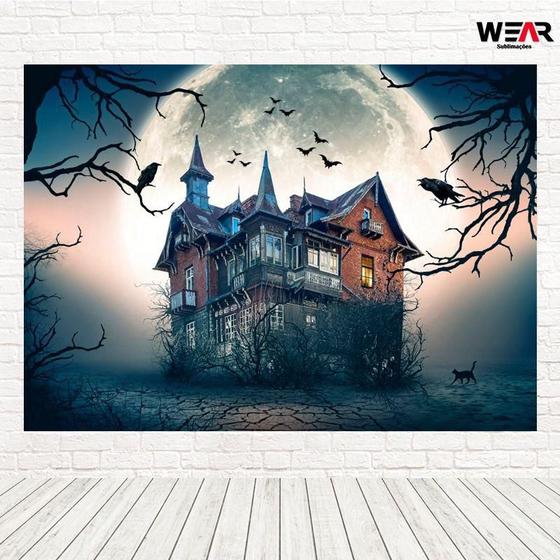 Imagem de Painel Retangular 3D Sublimado Halloween 2,0X1,5 Frt-1796