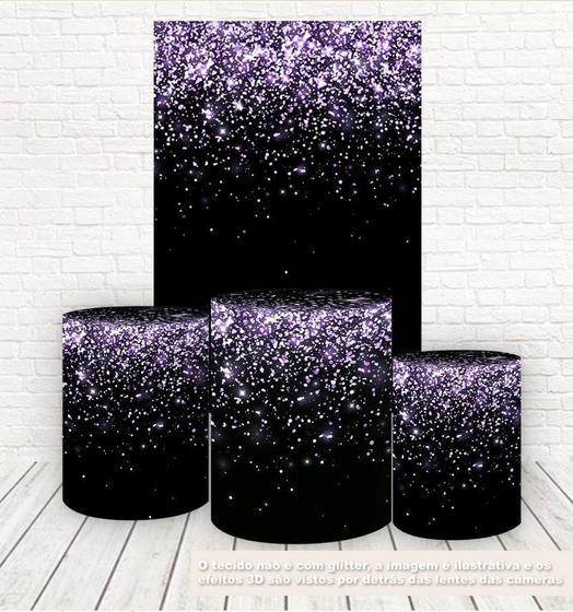 Imagem de Painel Retangular E Capas 3D Sublimado Glitter Fkpc-973