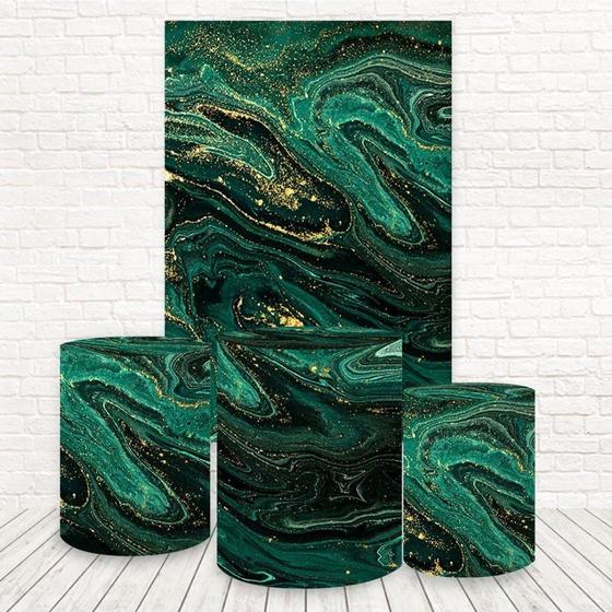 Imagem de Painel Retangular E Capas 3D Sublimado Marmorizado Fkpc-1105