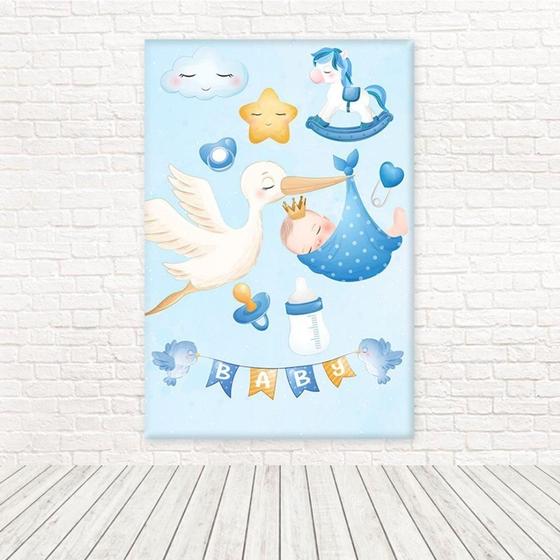 Imagem de Painel Retangular Tecido 3D Chá De Bebê 1,50 X 2,20 Frt-5320