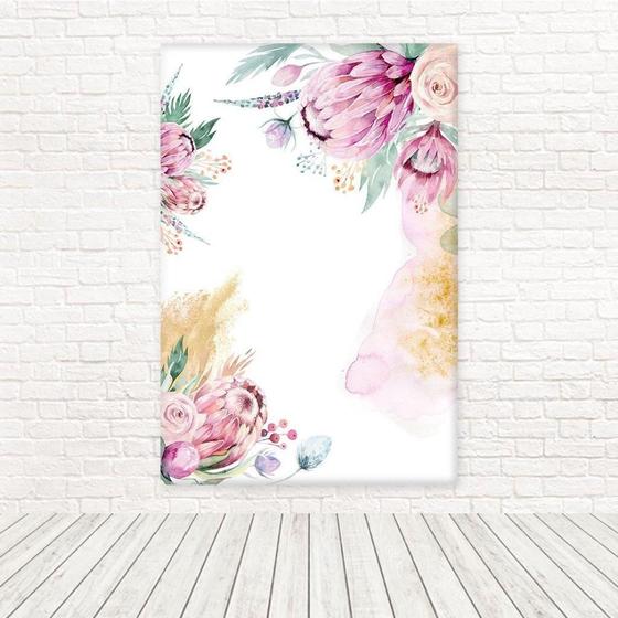 Imagem de Painel Retangular Tecido 3D Floral 1,50 X 2,20 Frt-5264