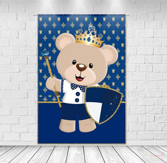 Imagem de Painel Retangular Tecido Sublimado URSO PRINCIPE-001  1,50x2,20- IMPAKTO VISUAL