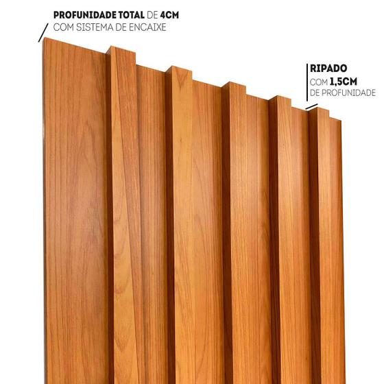 Painel Ripado Decorativo em MDF 89,5cm x 250cm Dalla Costa Menor preço em Painel Ripado Decorativo em MDF 89,5cm x 250cm Dalla Costa