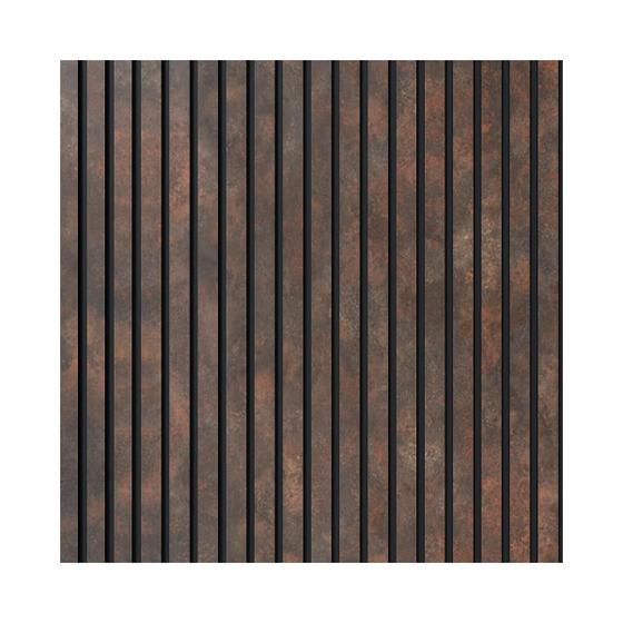 Imagem de Painel Ripado Laminado EVA Autocolante 10cm Linha Urban Corten  Valor Do Metro
