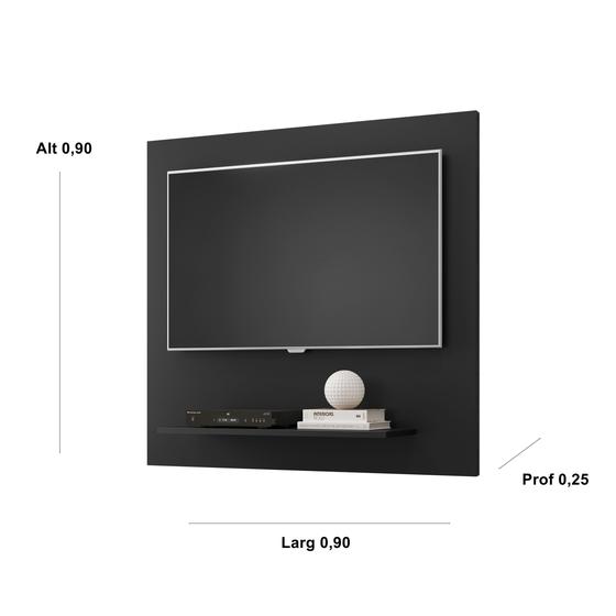 Imagem de Painel Sala Plus FLET Para TV até 32 Polegadas cor Preto - Comprar Móveis em Casa