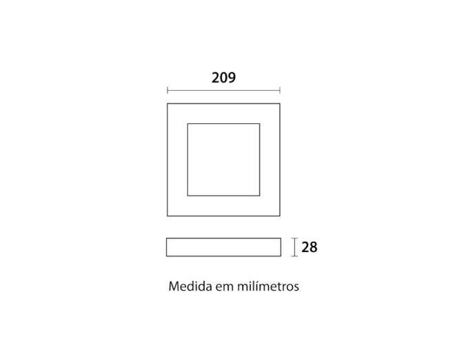 Painel Sobrepor LED Blumenau 80806004 Quadrado 18W 6500K Menor preço em Painel Sobrepor LED Blumenau 80806004 Quadrado 18W 6500K