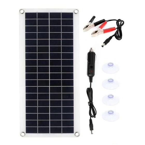 Imagem de Painel Solar 1000W 12V com Controlador 60A/100A - Carregador para Celular, RV, Carro e MP3