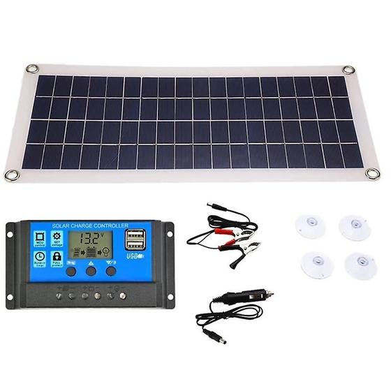 Imagem de Painel Solar Wokex 20W com Duas Saídas USB e Controlador 30A