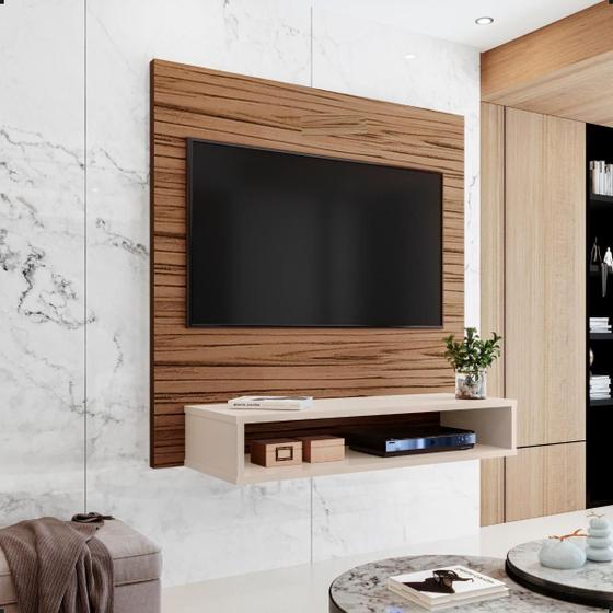 Imagem de Painel suspenso para Sala quarto Milão para TV até 32 polegadas com nicho quarto sala ENVIA SOMENTE 02 UN