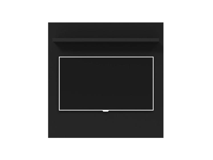 Painel Yan Preto Acetinado - Patrimar Móveis Menor preço em Painel Yan Preto Acetinado - Patrimar Móveis