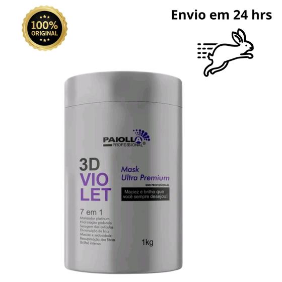 Imagem de Paiolla 3D Violet Mask Ultra Premium 7 em 1 1KG