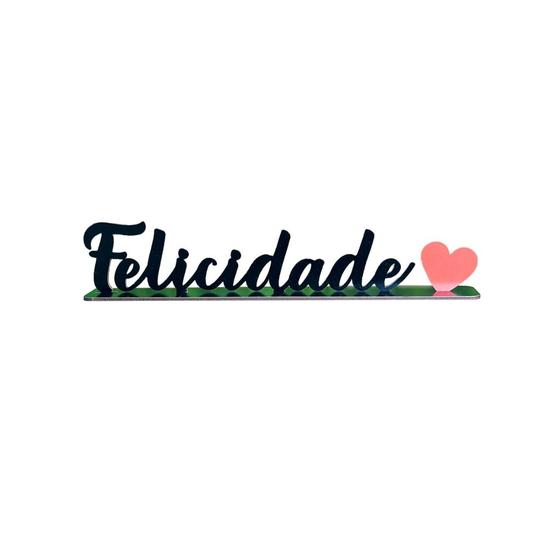 Imagem de Palavras De Mesa VÁRIOS MODELOS Gratidão Fé Amor Família Jesus Paz entre Outras Com Base Em Mdf Preto Ou Branco Brilhant