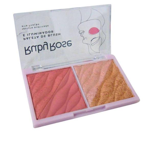 Imagem de Paleta de Blush e Iluminador super macia  cheirosa Ruby Rose