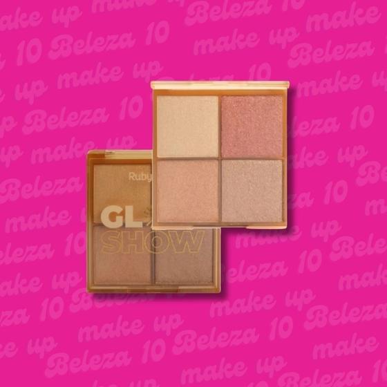 Imagem de Paleta de iluminador glow ruby rose