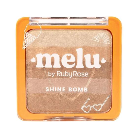 Imagem de Paleta de Iluminador Shine Bomb Melu Crunchy Ruby Rose 7,5g