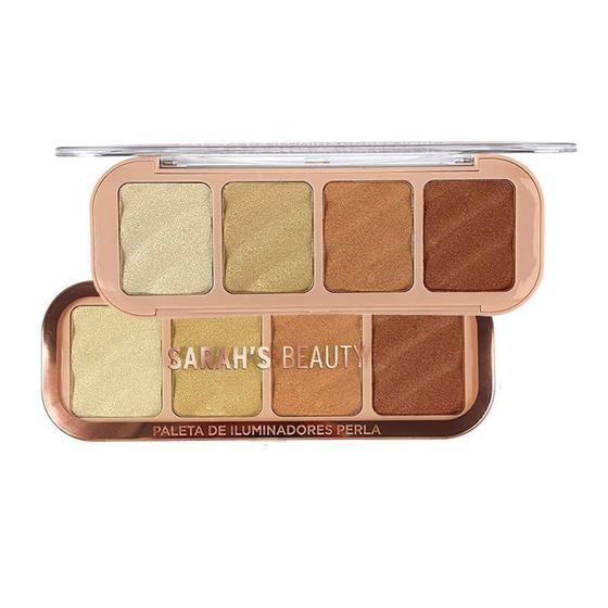 Imagem de Paleta de Iluminadores A Perla Sarahs  Beauty - SARAH S BEAUTY