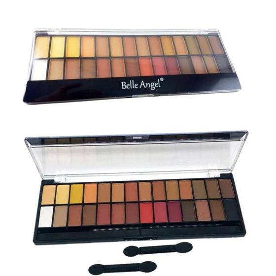 Imagem de Paleta De Maquiagem Sombras Belle Angel 28 Cores + Pincel