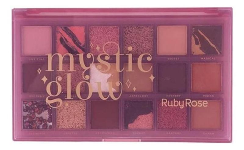 Imagem de Paleta De Sombra Mystic Glow 18 Tons Nude Pigmentada Glitter