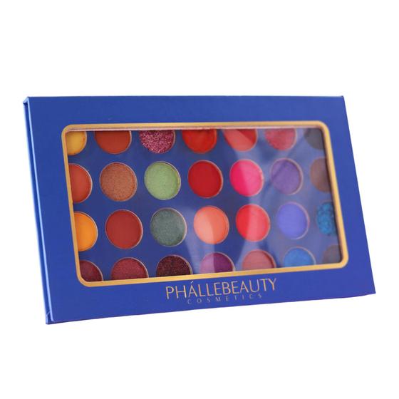 Imagem de Paleta de Sombras 28 Cores Blue Gold PhálleBeauty PH7004