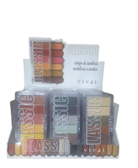 Imagem de Paleta de sombras classic vivai kit c/6 unidades cod.1611