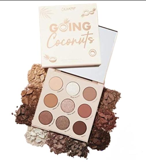 Imagem de Paleta de Sombras ColourPop Going Coconuts - 9 Panos em Tamanho Real