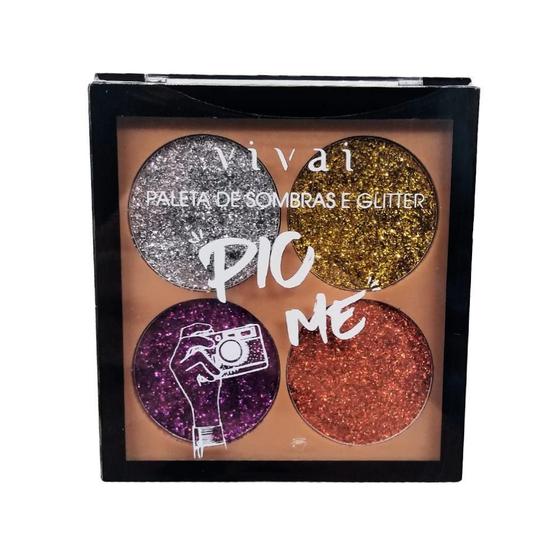 Imagem de Paleta De Sombras Glitter Pic Me Vivai 4027.4.1