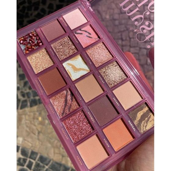 Imagem de Paleta de Sombras Mystic Glow Ruby Rose 18  Sombras HB 1068