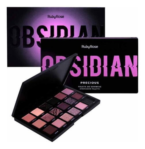 Imagem de Paleta De Sombras Obsidian Precious 18 Cores Tons Pigmentada