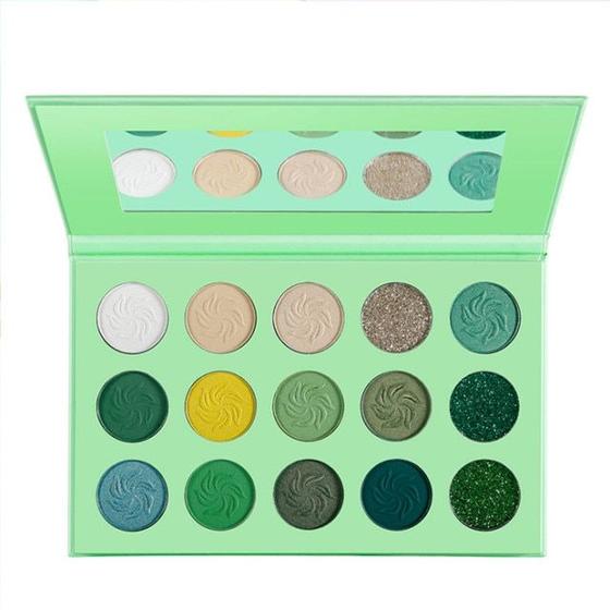 Imagem de Paleta de Sombras para Maquiagem - 15 Cores Brilhantes e Cintilantes