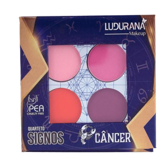 Imagem de Paleta de Sombras Quarteto Signos Câncer - Ludurana