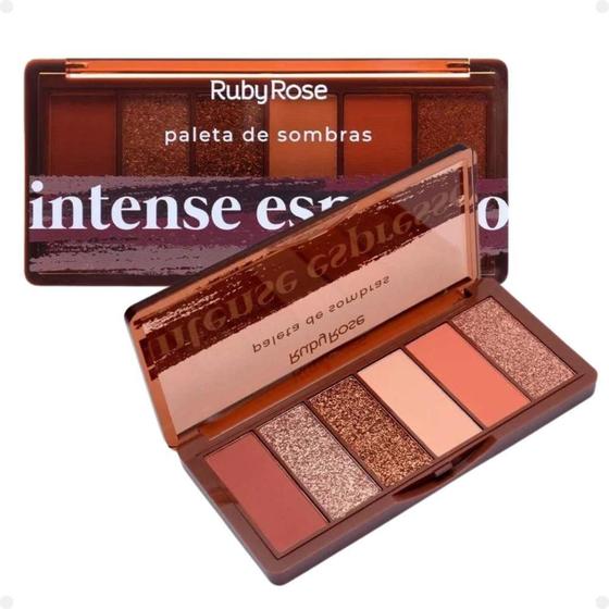 Imagem de Paleta De Sombras Ruby Rose Intense Espresso 12,9G