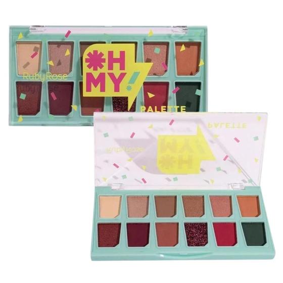 Imagem de Paleta De Sombras Ruby Rose Oh My 7,6G