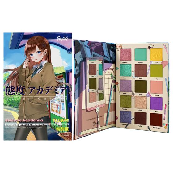Imagem de Paleta de Sombras Rude Cosmetics Attitude Academia Manga - 22ml