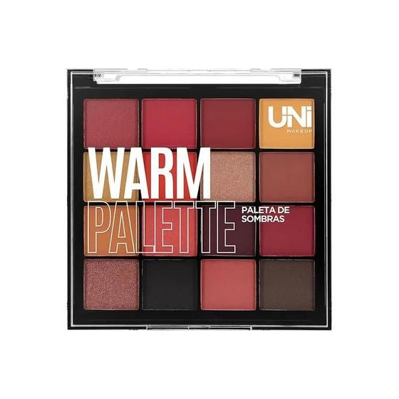 Imagem de Paleta de Sombras Warm 16 Cores - Unimakeup