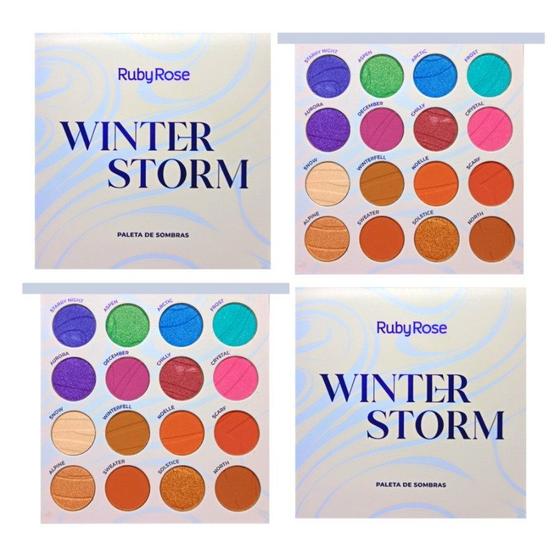 Imagem de Paleta de sombras winter storm hbf540 ruby rose